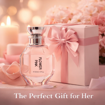 Flower Pink Perfume for Women 3.3 oz (100 ml) Eau de Parfum Spray – Sweet Floral Women's Fragrance – Long Lasting Ladies Perfume