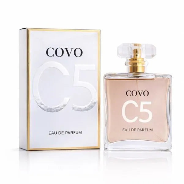 COVO C5 Eau De Parfum for Women – 3.3 Fl Oz (100ml) – Floral Amber Fragrance with Jasmine, Rose &amp; Citrus Notes – Long Lasting Perfume Spray for Everyday Wear &amp; Gifting