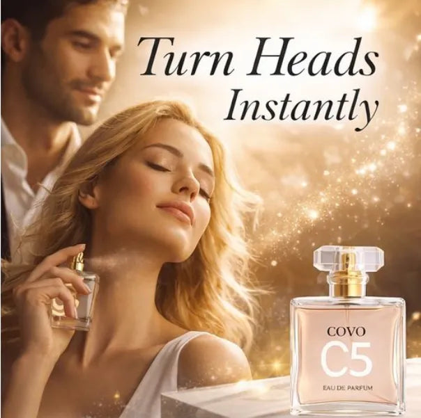 COVO C5 Eau De Parfum for Women – 3.3 Fl Oz (100ml) – Floral Amber Fragrance with Jasmine, Rose &amp; Citrus Notes – Long Lasting Perfume Spray for Everyday Wear &amp; Gifting