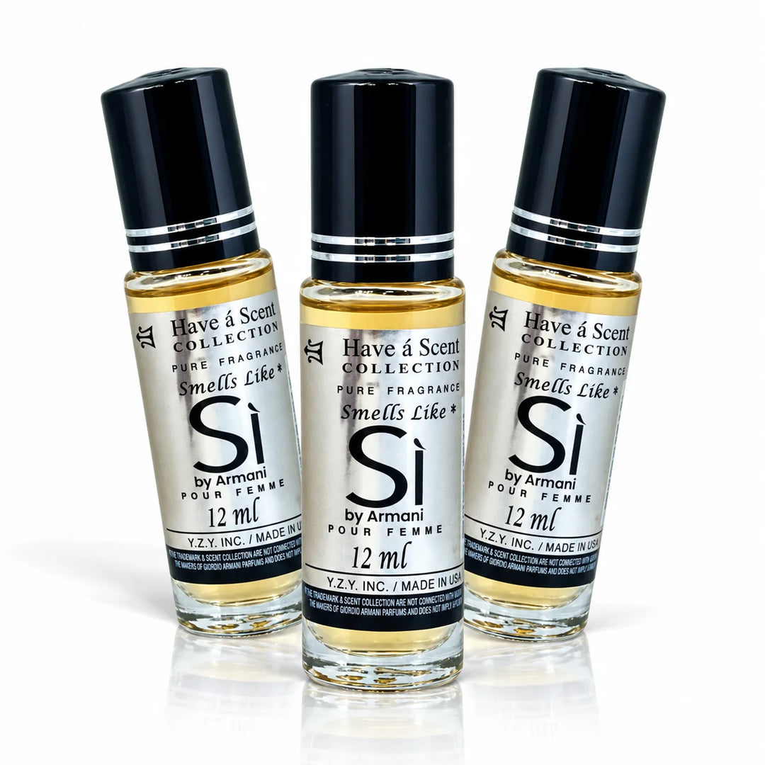 Si Concentrated Perfume Oil Pack of 3 - 12ml Roll-On