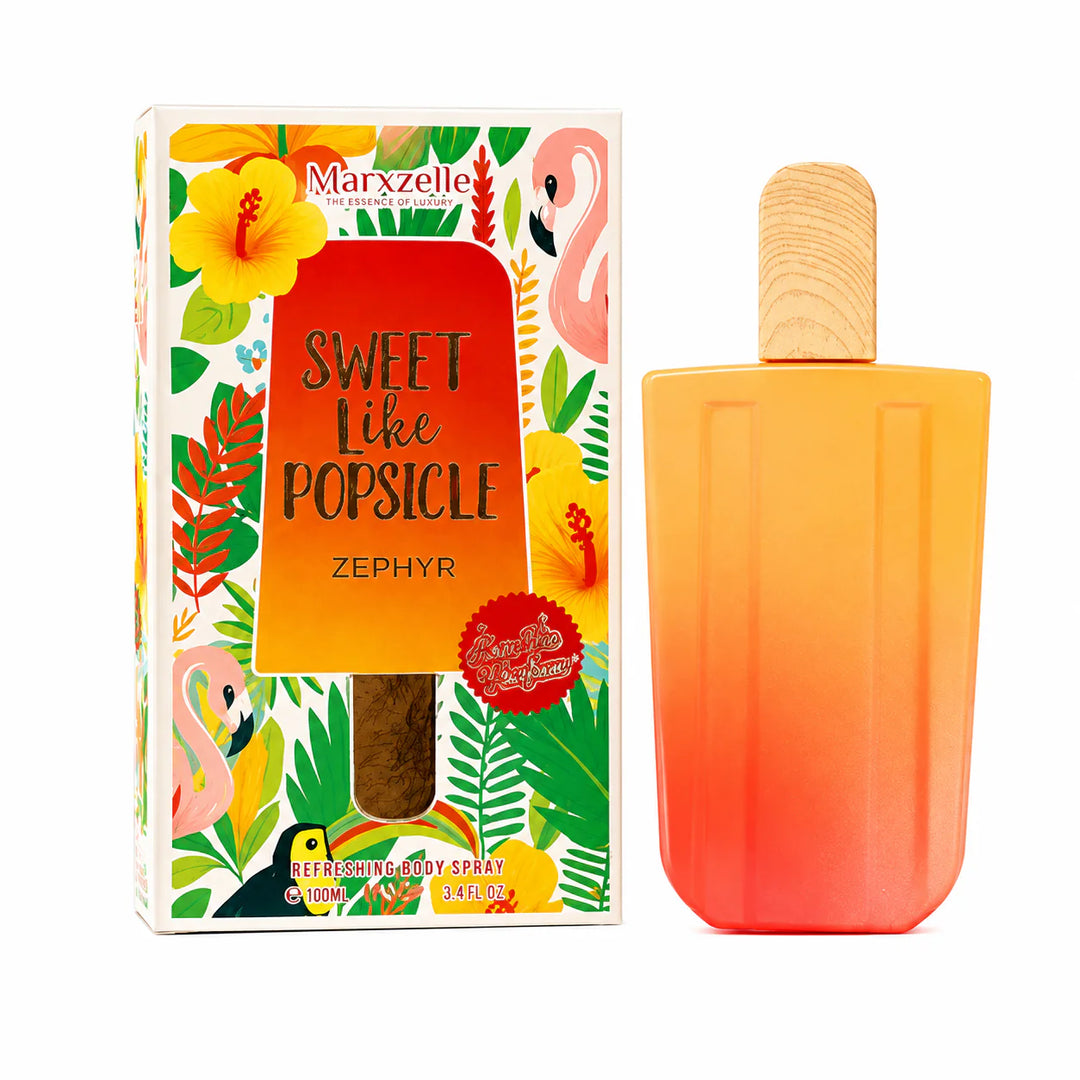 Sweet Like Popsicle Zephyr bottle with wood-grain cap
