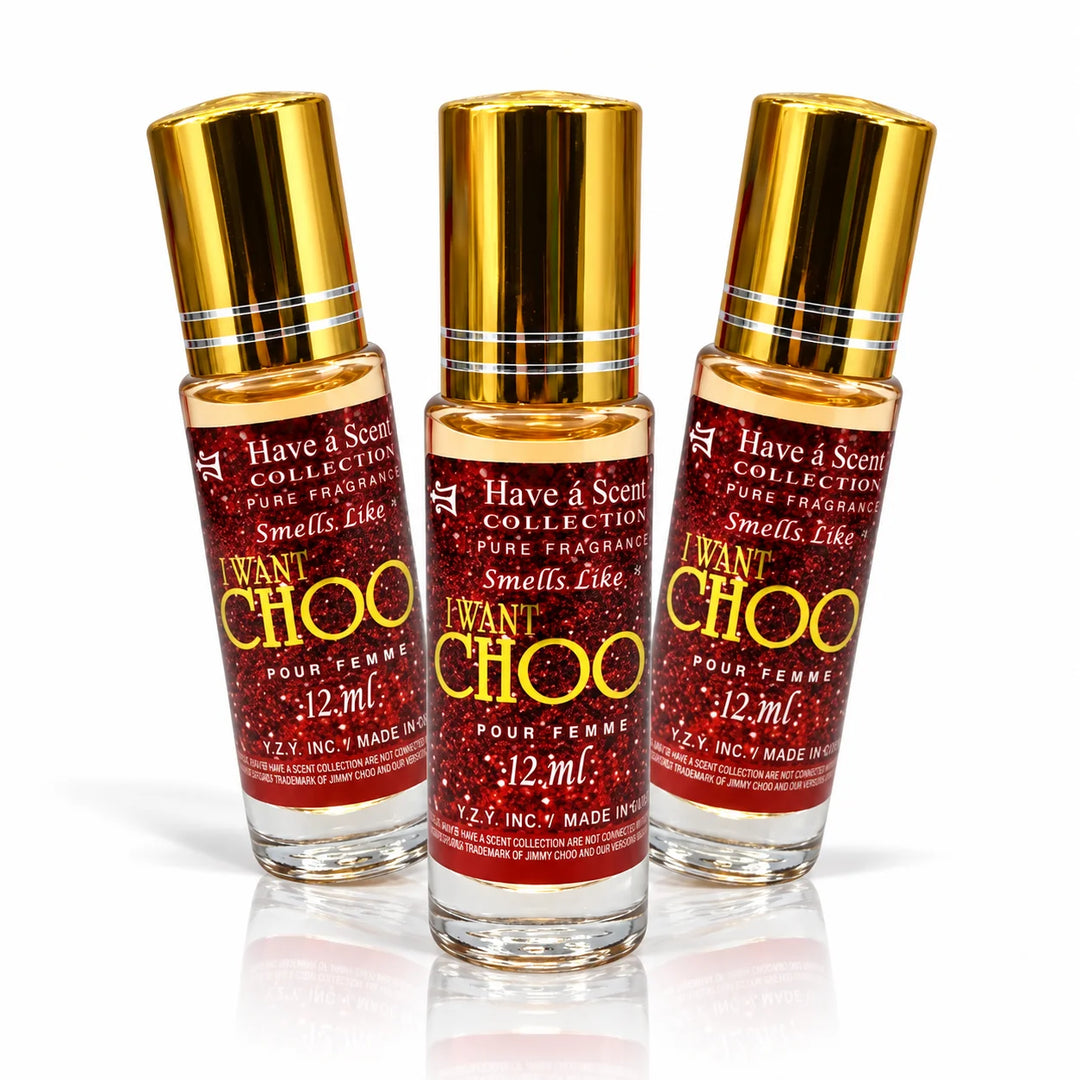 U want choo Roll on Perfume Oil For Women - 12 ml - 3 Pack - Scentblooms