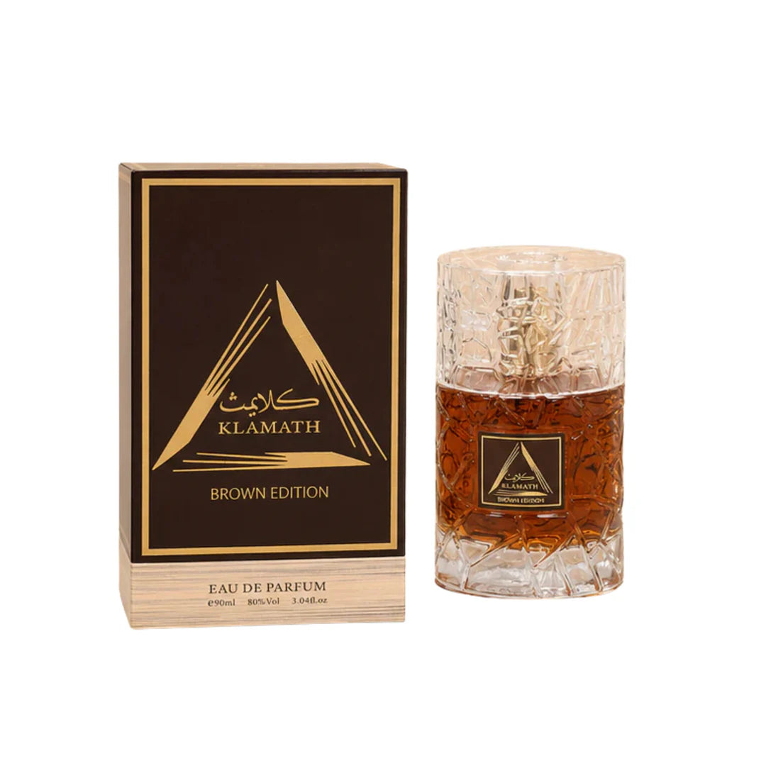 Klamath Brown Edition Perfume Eau de Parfum 90ml (3.04 Fl Oz) – Long Lasting Warm Woody Spicy Fragrance for Unisex – Rich Amber Oriental Scent