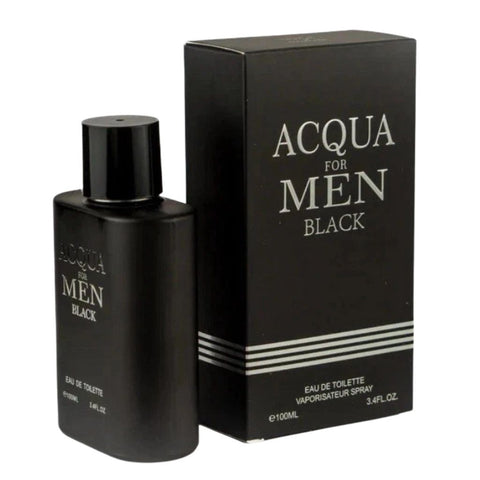 Acqua For Men Black – Eau de Toilette Spray – 3.4 oz / 100 ml