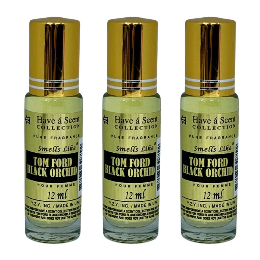 3 Pack Perfume Roll-On Oil – Tom Ford Black Orchid – 12ml Each
have a scent
have a scent oil
have a scent collection
have a scent collection perfume
have a scent perfume oil 
have a scent collection oil
have a scent roll on
have a scent collection pure fregrance 