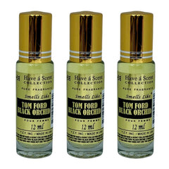 3 Pack Perfume Roll-On Oil – Tom Ford Black Orchid – 12ml Each
