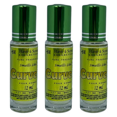 3 Pack Perfume Roll-On Oil – Curve – 12ml Each