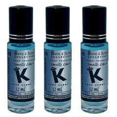 3 Pack Perfume Roll-On Oil – DG K – 12ml Each