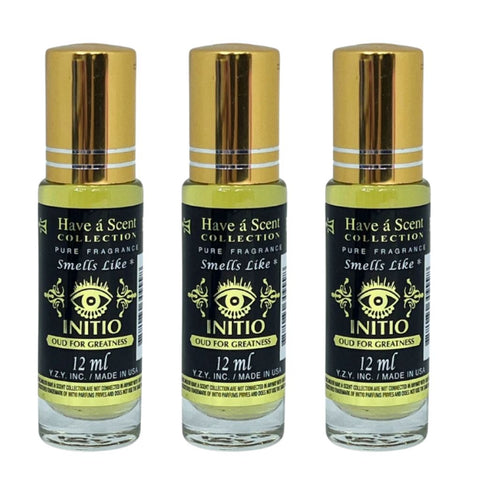 3 Pack Perfume Roll-On Oil – Initio – 12ml Each