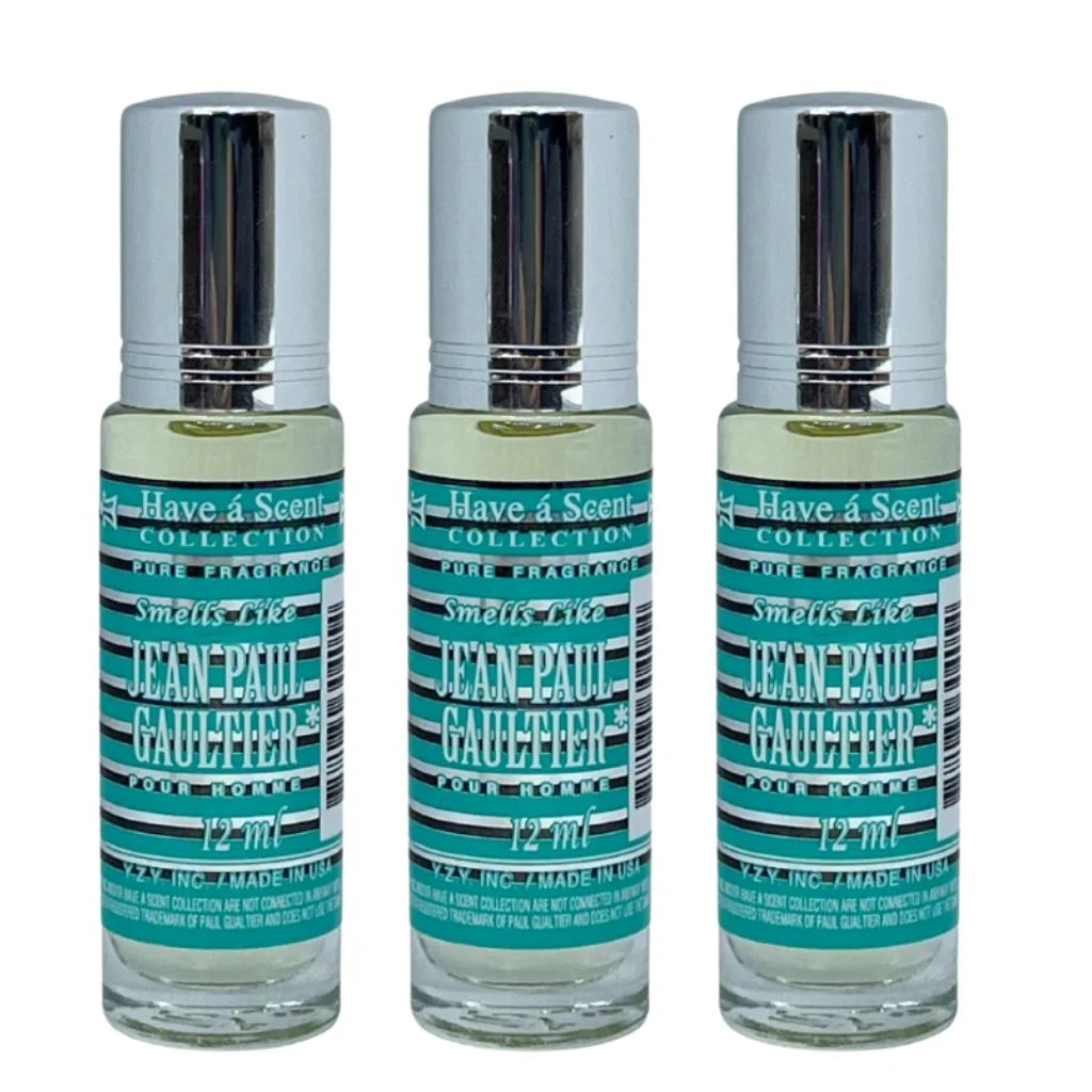 3 Pack Perfume Roll-On Oil – Jean Paul Gaultier – 12ml Each
have a scent
have a scent oil
have a scent collection
have a scent collection perfume
have a scent perfume oil 
have a scent collection oil
have a scent roll on
have a scent collection pure fregrance 