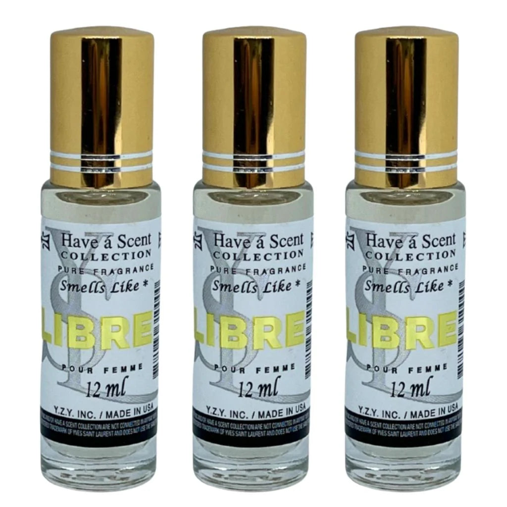 3 Pack Perfume Roll-On Oil – Libre – 12ml Each
have a scent
have a scent oil
have a scent collection
have a scent collection perfume
have a scent perfume oil 
have a scent collection oil
have a scent roll on
have a scent collection pure fregrance 