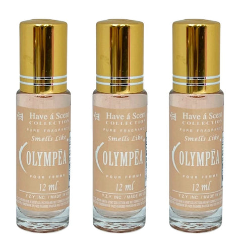 3 Pack Perfume Roll-On Oil – Olympea – 12ml Each