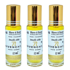3 Pack Perfume Roll-On Oil – Pi – 12ml Each
