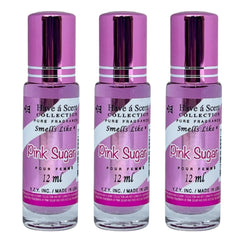 3 Pack Perfume Roll-On Oil – Pink Sugar – 12ml Each