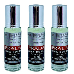 3 Pack Perfume Roll-On Oil – Prada – 12ml Each