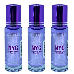 3 Pack Perfume Roll-On Oil – NYC – 12ml Each