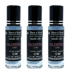 3 Pack Perfume Roll-On Oil – Valentine – 12ml Each