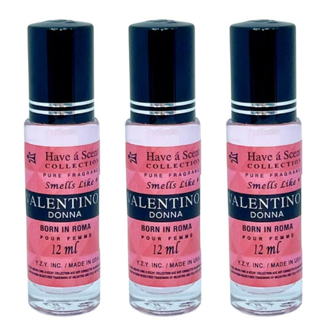 3 Pack Perfume Roll-On Oil – Valentine-W – 12ml Each