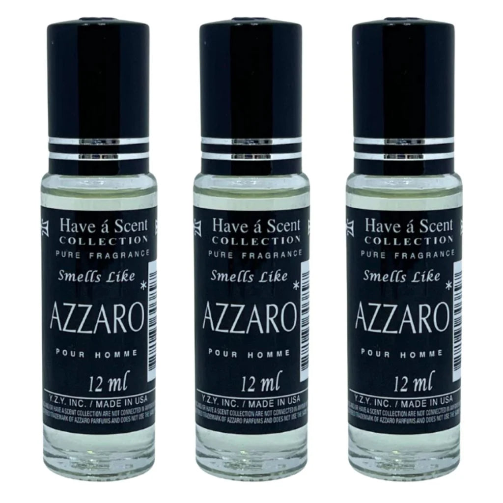 3 Pack Perfume Roll-On Oil – Azzaro – 12ml Each
have a scent
have a scent oil
have a scent collection
have a scent collection perfume
have a scent perfume oil 
have a scent collection oil
have a scent roll on
have a scent collection pure fregrance 