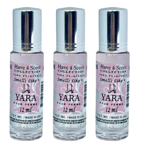 3 Pack Perfume Roll-On Oil – Yara – 12ml Each