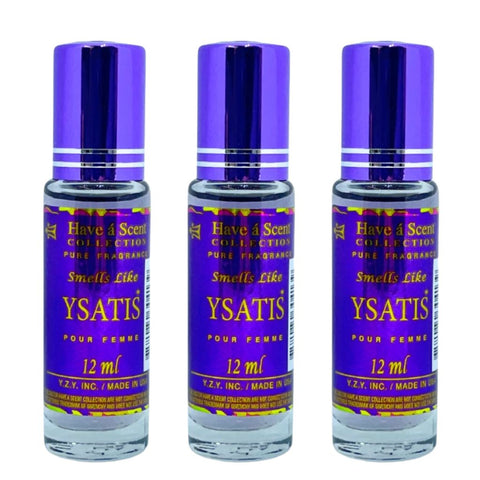 3 Pack Perfume Roll-On Oil – Ysatis – 12ml Each
