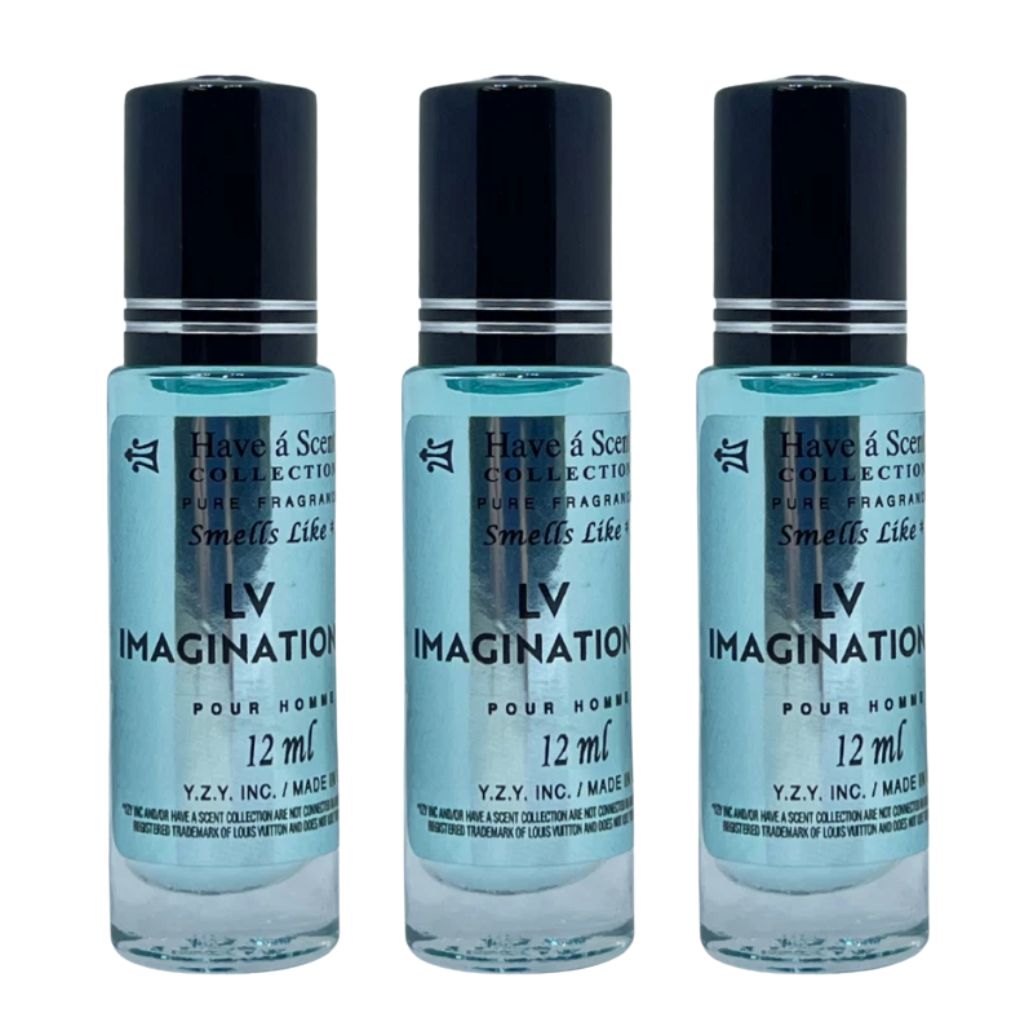 3 Pack Perfume Roll-On Oil – LV Imagination – 12ml Each
have a scent
have a scent oil
have a scent collection
have a scent collection perfume
have a scent perfume oil 
have a scent collection oil
have a scent roll on
have a scent collection pure fregrance 