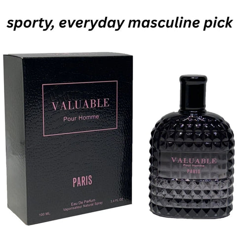 Valuable for Homme Paris – Eau de Parfum Spray – 3.4 oz / 100 ml