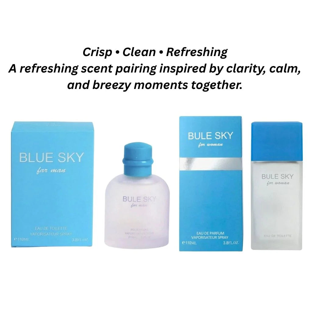 Blue Sky – His & Hers Eau de Parfum Set (3.4 oz Each / 6.8 oz Total)