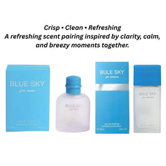 Blue Sky – His &amp; Hers Eau de Parfum Set (3.4 oz Each / 6.8 oz Total)