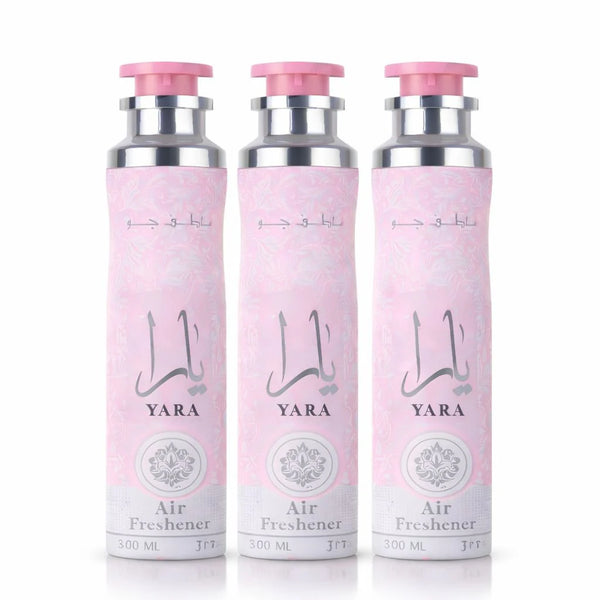 Lattafa Yara Air Freshener 300ml Pack Of 3 Unisex Fragrance