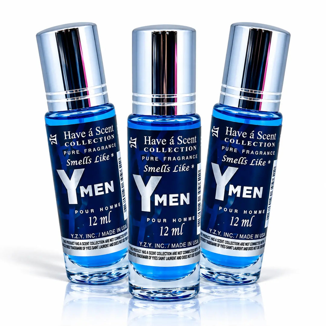 Y For Men Concentrated Perfume Oil Pack of 3 - 12ml Roll-On