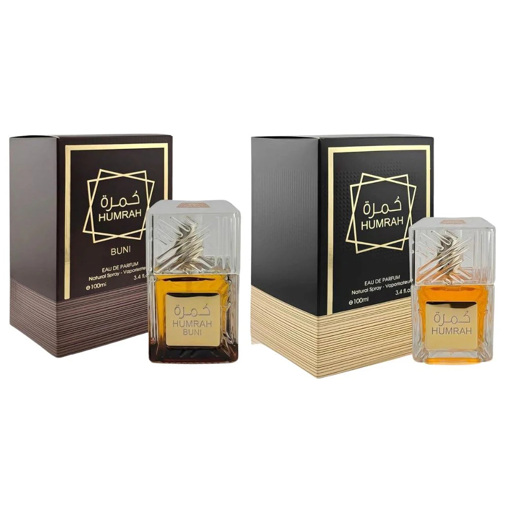 Humrah &amp; Humrah Buni Men’s Cologne Eau de Parfum Gift Set – 2 Sprays – 3.4 oz / 100 ml Each