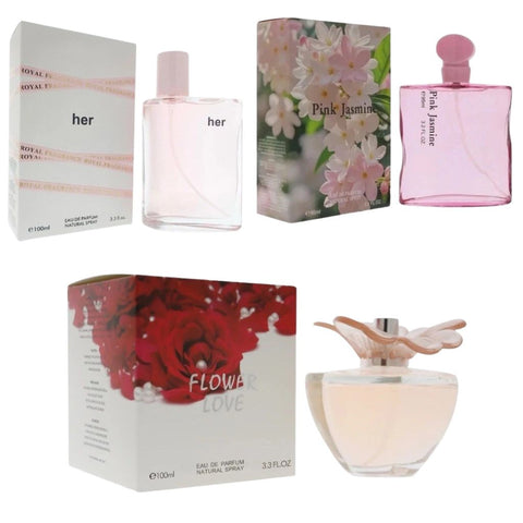 Everyday Wear Perfumes for Women – 3 Sprays – 3.4 oz / 100 ml Each (Her, Flower Love, Pink Jasmine)
Christmas gift for her perfume
women’s perfume Christmas gift 
perfume gift for mom Christmas
best women’s perfume Christmas 2025
Christmas perfume for women
Xmas perfume gift for her
stocking stuffer perfume for women
luxury fragrance gift for women
affordable women’s perfume Christmas gift