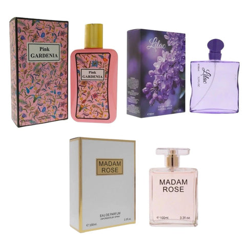 Floral Perfumes for Women – 3 Sprays – 3.4 oz / 100 ml Each (Madam Rose, Pink Gardenia, Lilac)
Christmas gift for her perfume
women’s perfume Christmas gift 
perfume gift for mom Christmas
best women’s perfume Christmas 2025
Christmas perfume for women
Xmas perfume gift for her
stocking stuffer perfume for women
luxury fragrance gift for women
affordable women’s perfume Christmas gift