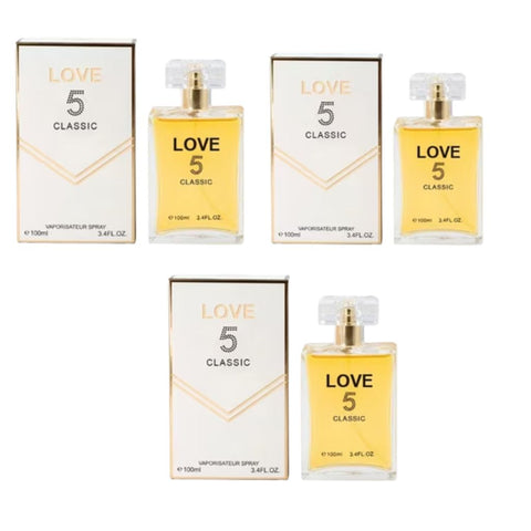 Love 5 Classic Eau de Parfum Spray for Women – 3.4 oz / 100 ml Each | Romantic & Elegant Long-Lasting Fragrance | 3-Pack – New & Sealed
Christmas gift for her perfume
women’s perfume Christmas gift 
perfume gift for mom Christmas
best women’s perfume Christmas 2025
Christmas perfume for women
Xmas perfume gift for her
stocking stuffer perfume for women
luxury fragrance gift for women
affordable women’s perfume Christmas gift