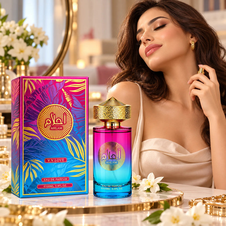 Ahlam Eau de Parfum 100ml / 3.4 Fl Oz – Full Size EDP Fragrance Spray, Everyday Perfume for Daytime, Evening &amp; Special Occasion Wear