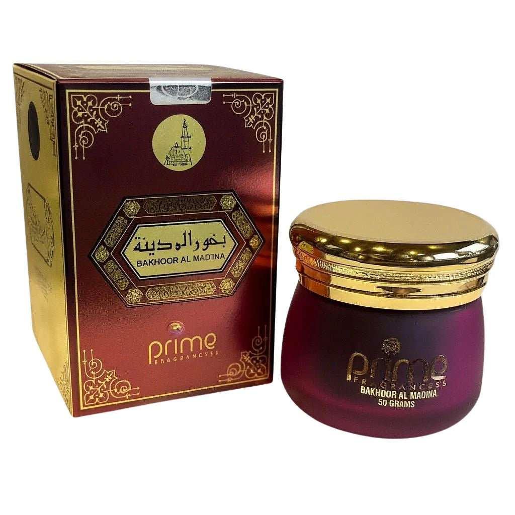 Bakhoor Al Madina – 50g Arabic Oud Incense – For Home, Prayer & Gifting
