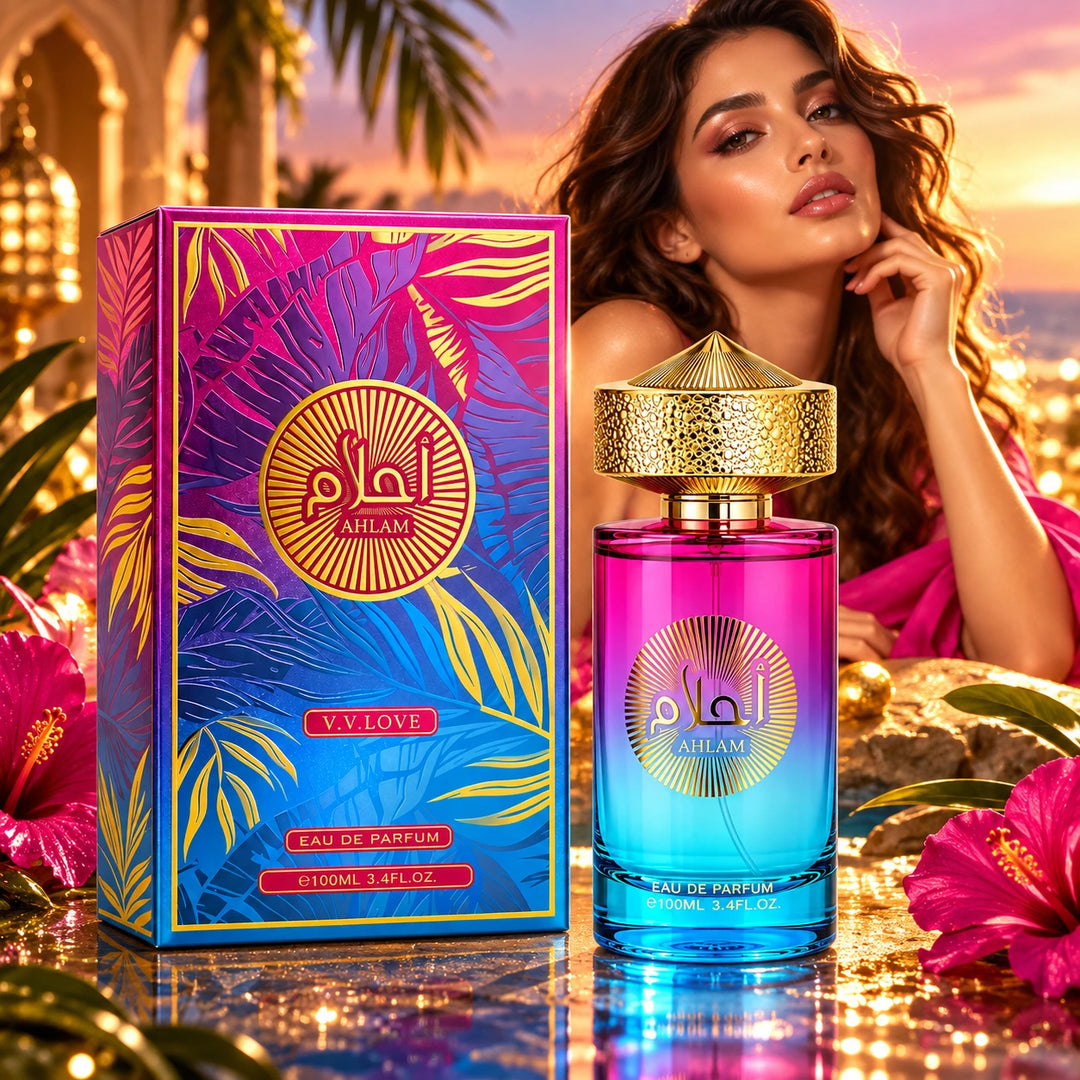 Ahlam Eau de Parfum 100ml / 3.4 Fl Oz – Full Size EDP Fragrance Spray, Everyday Perfume for Daytime, Evening &amp; Special Occasion Wear