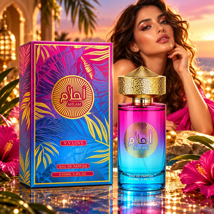Ahlam Eau de Parfum 100ml / 3.4 Fl Oz – Full Size EDP Fragrance Spray, Everyday Perfume for Daytime, Evening &amp; Special Occasion Wear
