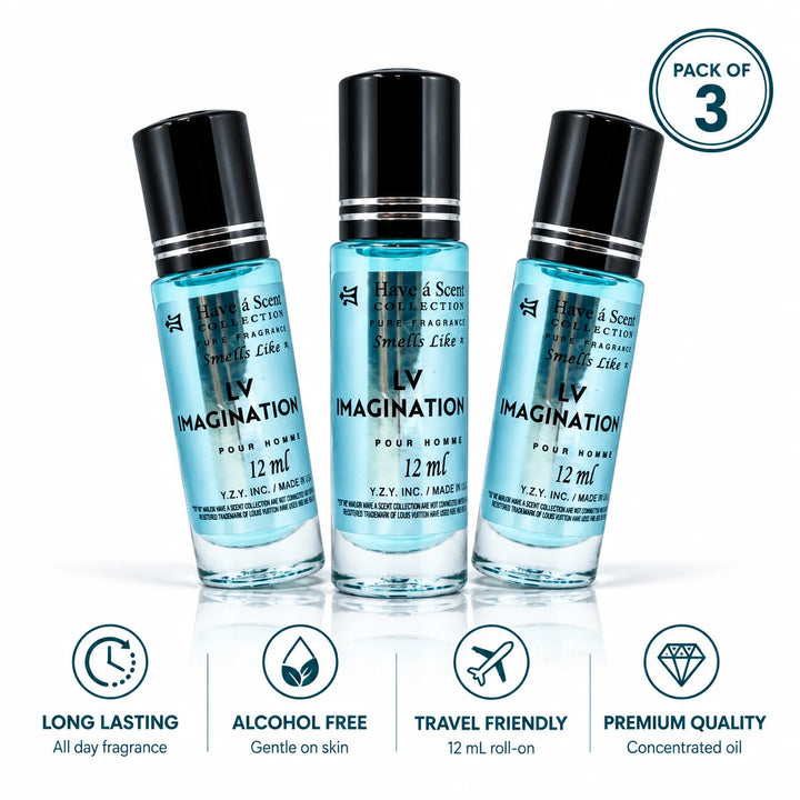 LV Imagination Concentrated Perfume Oil Pack of 3 - 12ml