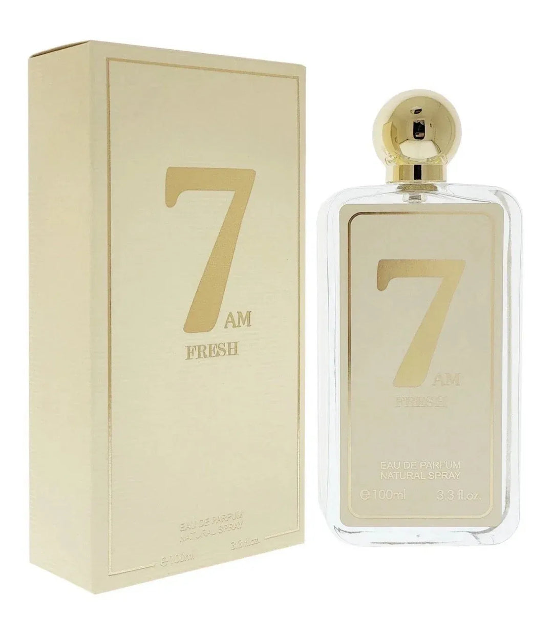 7 AM Fresh Eau de Parfum 100ml (3.3 oz) – Long Lasting Fresh Citrus Woody Perfume for Men &amp; Women – Clean Morning Fragrance Spray – Everyday Light Luxury Scent